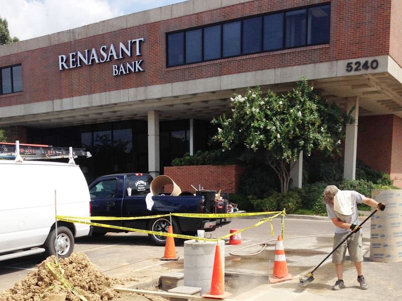 parking lot light installation